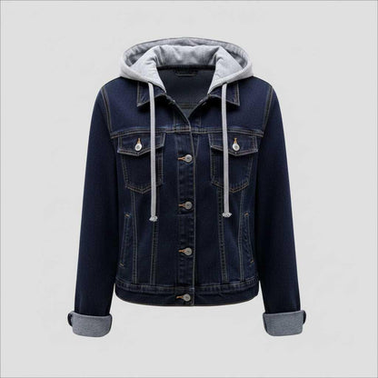 Denim Jacket with Removable Hood | Women's Jacket
