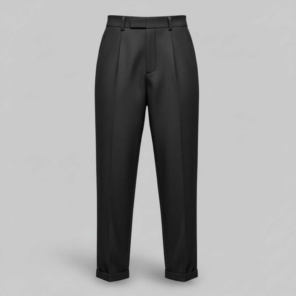 Elegant Black Pants | Women's High Waist Suit Trousers