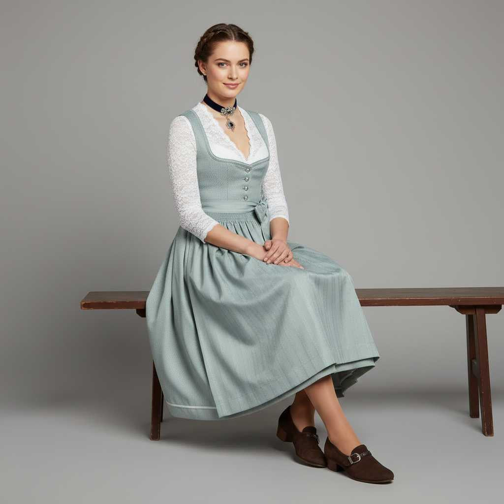 Elegant Dirndl Dress | Women's Oktoberfest Costume