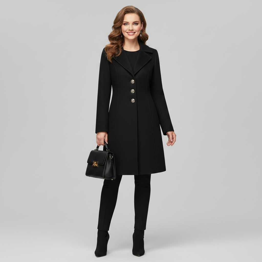 Elegant Wool Coat | Women's Winter Outerwear