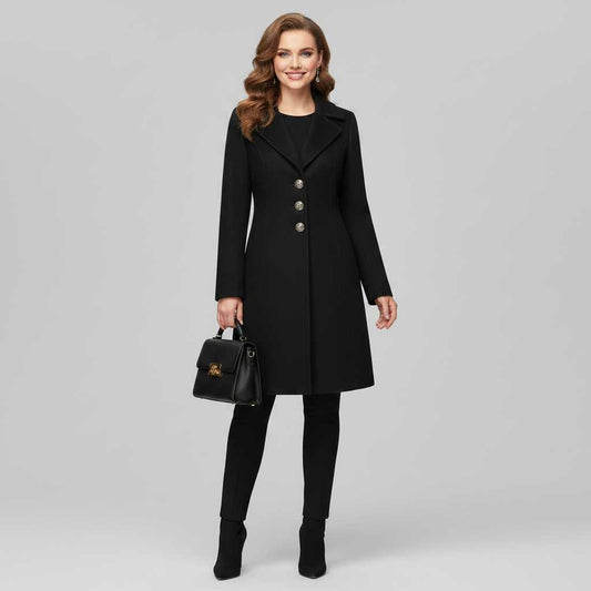 Elegant Wool Coat | Women's Winter Outerwear