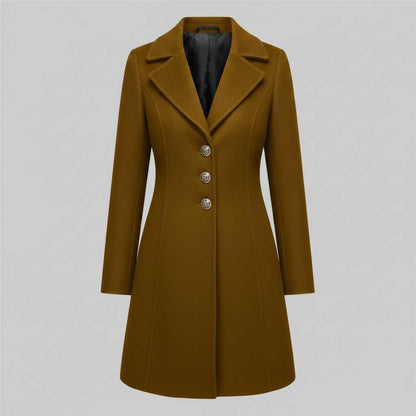 Elegant Wool Coat | Women's Winter Outerwear