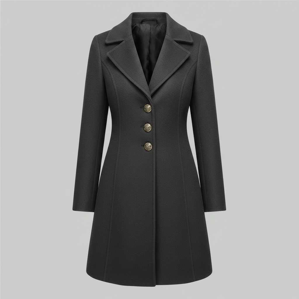 Elegant Wool Coat | Women's Winter Outerwear