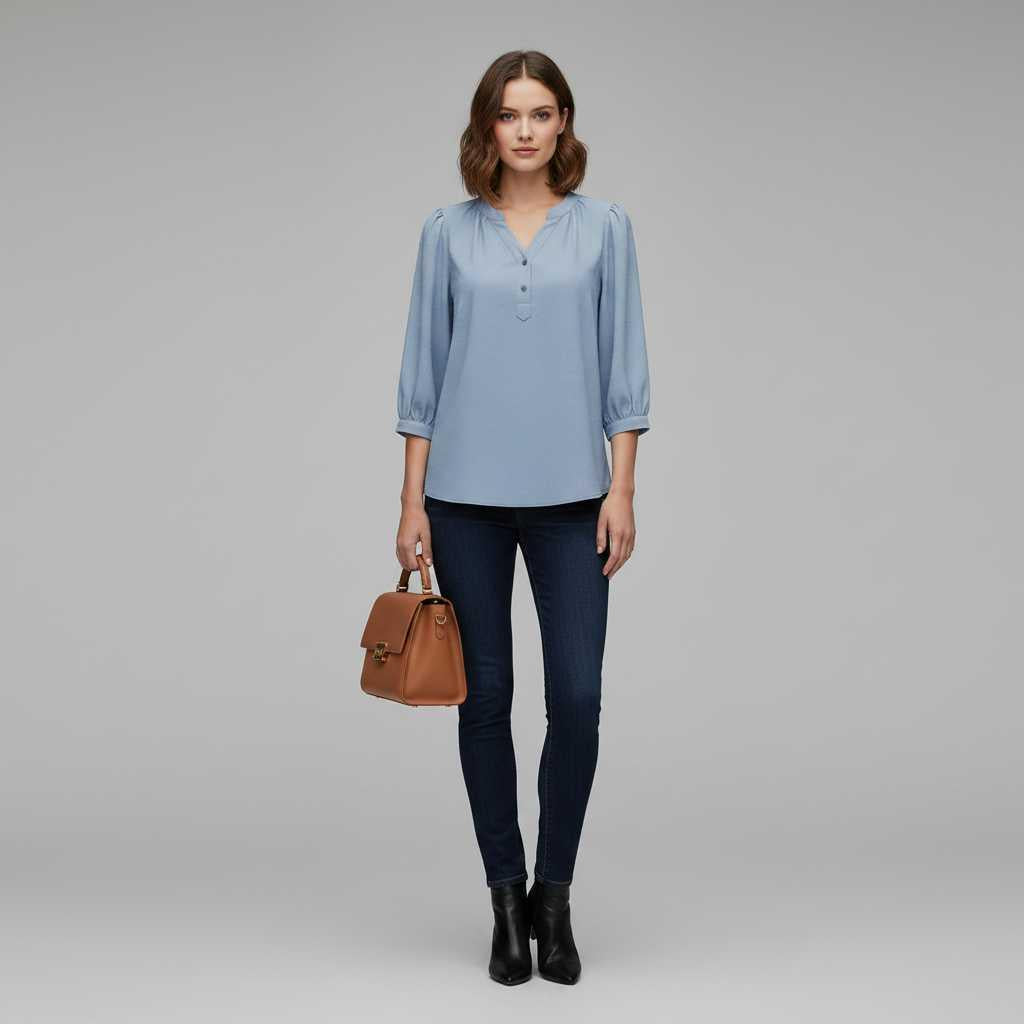 Patchwork Women's Blouse | Versatile Fashion Top
