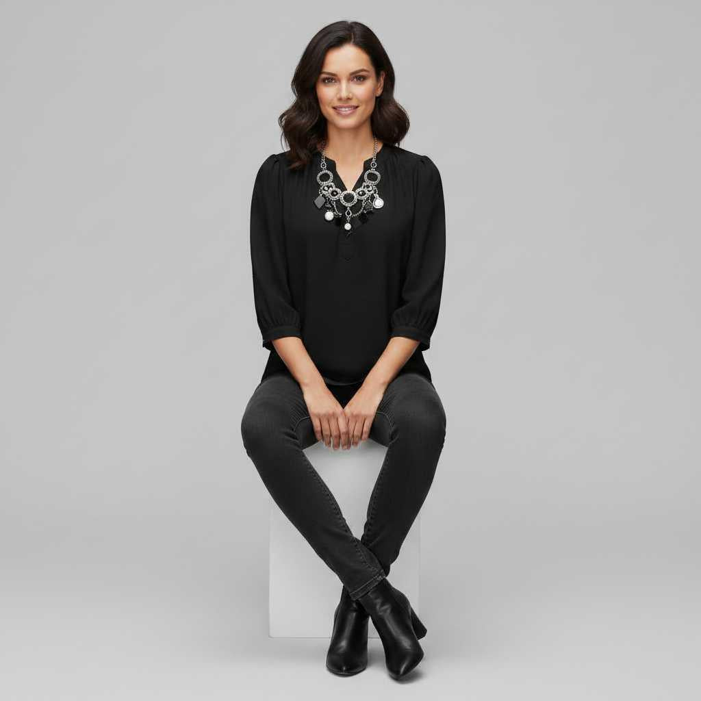 Patchwork Women's Blouse | Versatile Fashion Top