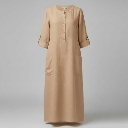 Tina | Women's Plus Size Maxi Dress in Soft Breathable Fabric