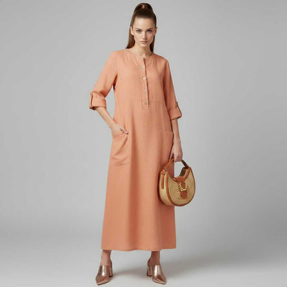 Tina | Women's Plus Size Maxi Dress in Soft Breathable Fabric
