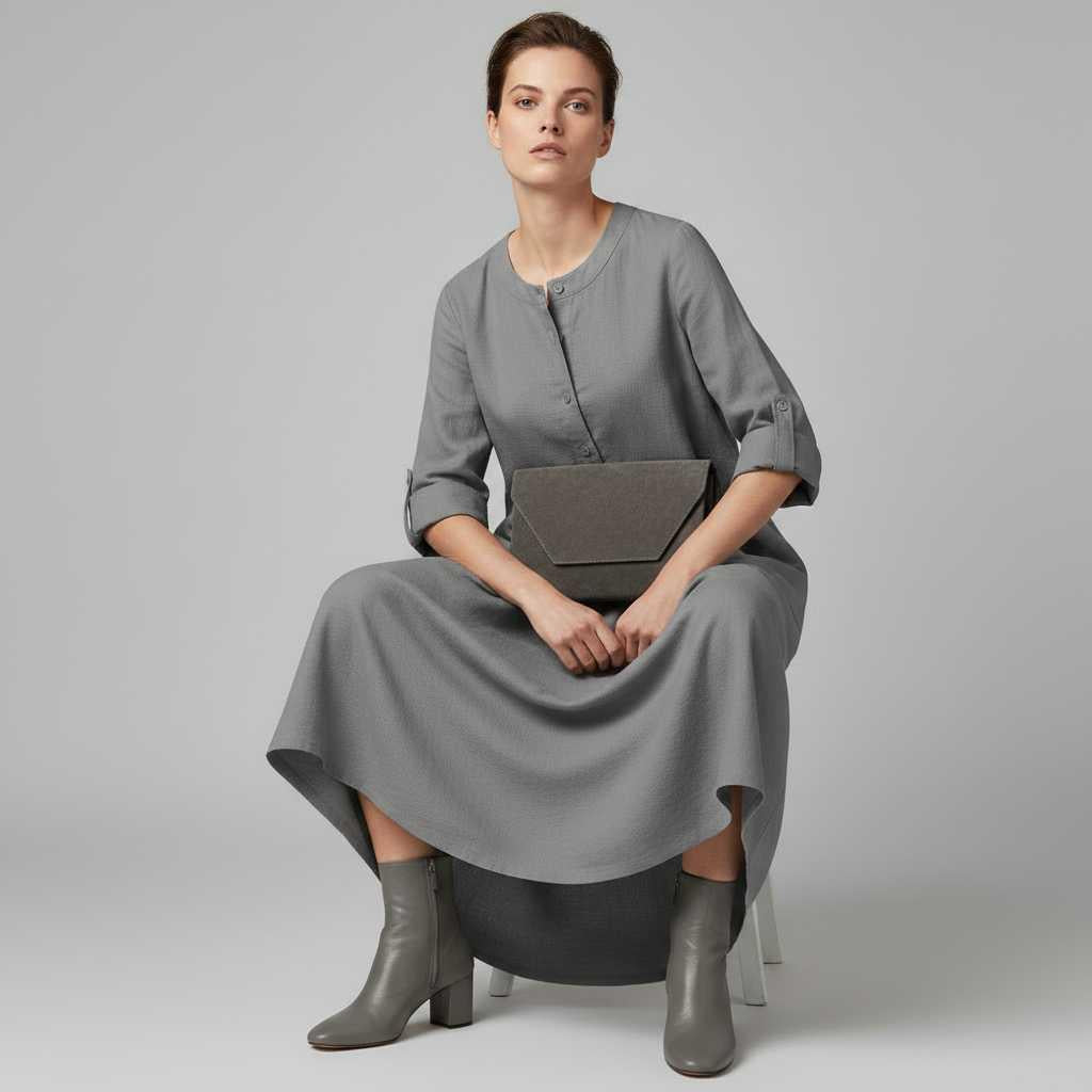 Tina | Women's Plus Size Maxi Dress in Soft Breathable Fabric